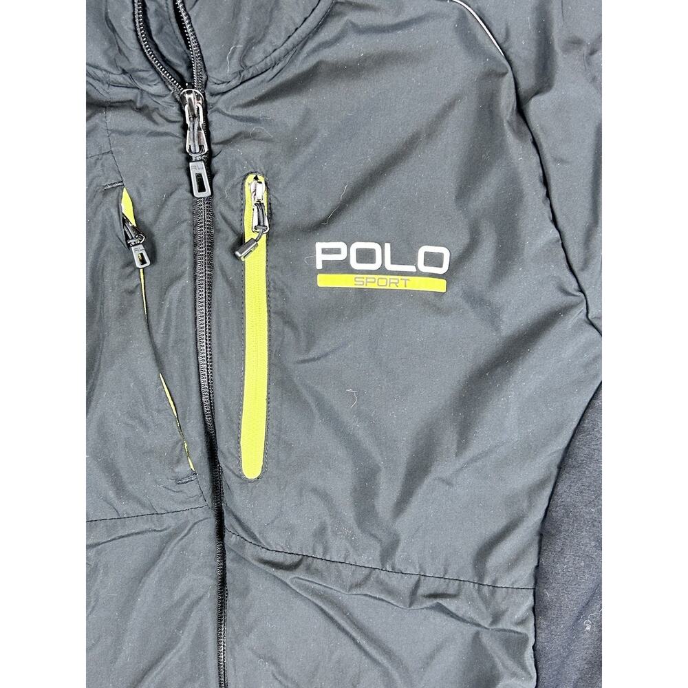 Ralph Lauren Polo Sport Jacket Men’s Sz M Black Full Zip Hybrid Tech Performance - Picture 6 of 7
